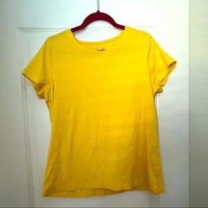 St. John’s Bay Yellow Cotton T-shirt